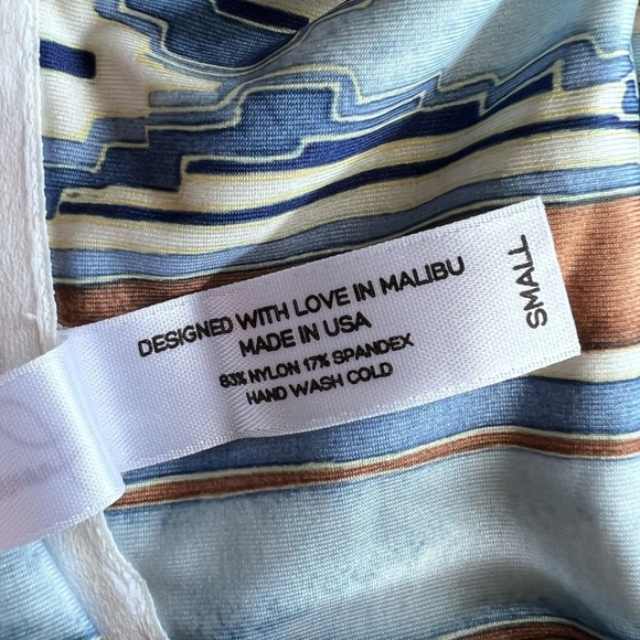 Frankie’s Bikinis Multicolor Bandeau top - Picture 4 of 5